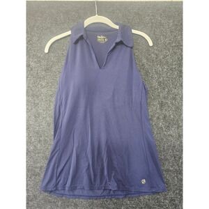 Lilly Pulitzer Luxletic Tank Top Womens Small Blue Golf Tennis Racerback Polo